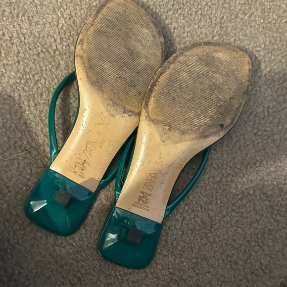 ZARA Green Strappy Sandals - Picture 4 of 4